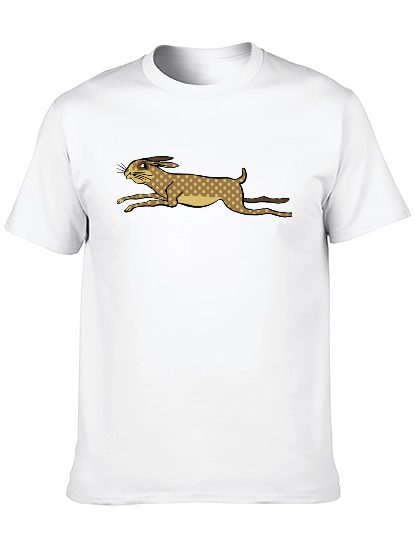 Rabbit Run Graphic Tee - Black Cotton Casual Top