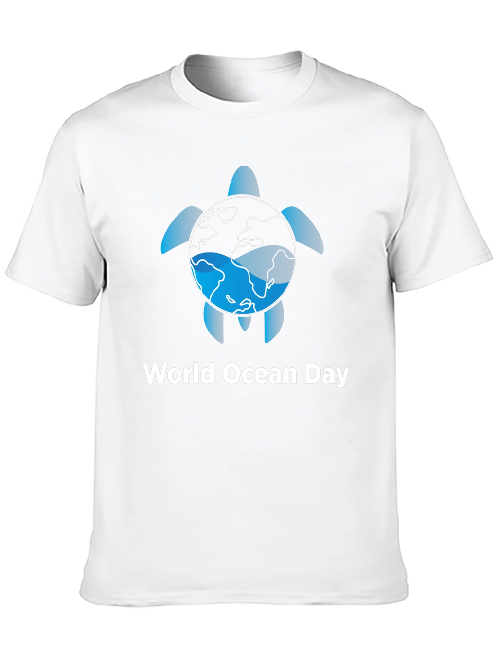 World Ocean Day Turtle Earth Graphic T-Shirt