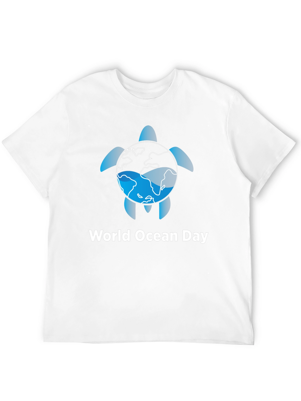 World Ocean Day Turtle Earth Graphic T-Shirt