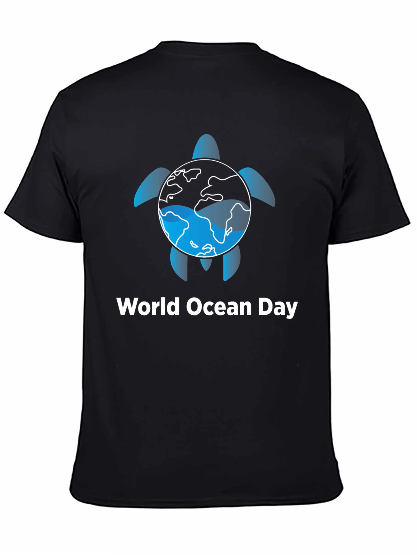 World Ocean Day Turtle Earth Graphic T-Shirt