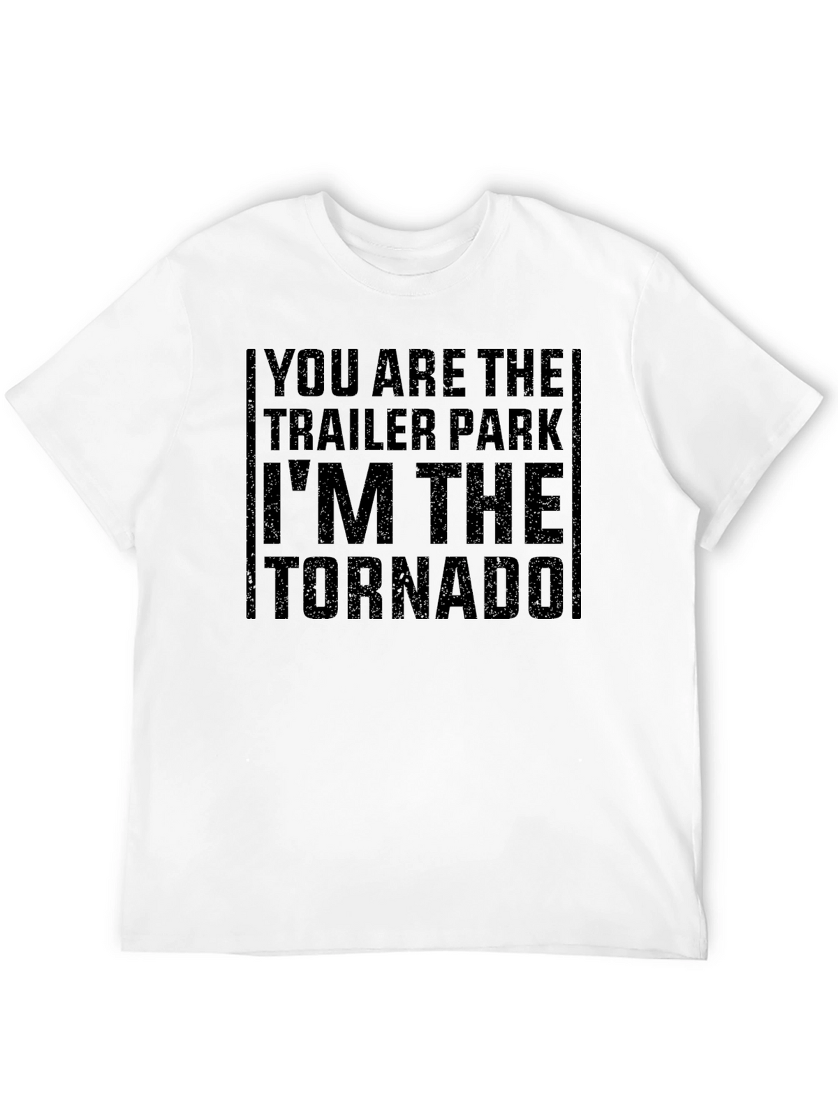 Trailer Park Tornado Graphic Tee - Black Cotton T-Shirt