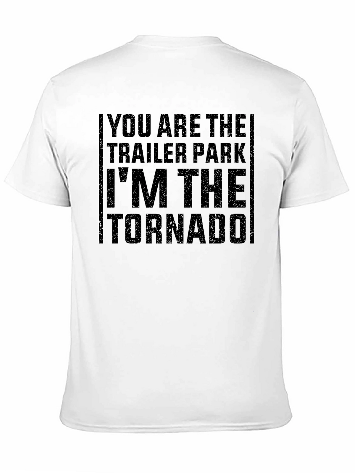 Trailer Park Tornado Graphic Tee - Black Cotton T-Shirt