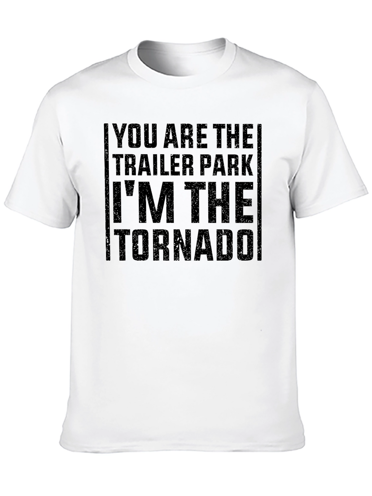 Trailer Park Tornado Graphic Tee - Black Cotton T-Shirt