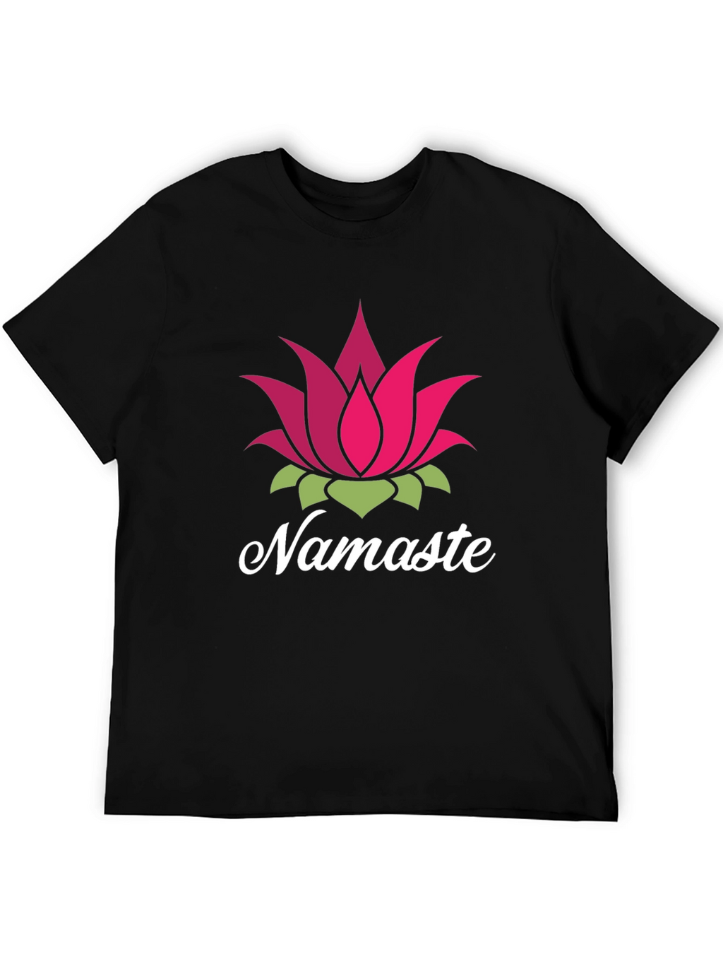 Namaste Lotus Flower Graphic T-Shirt