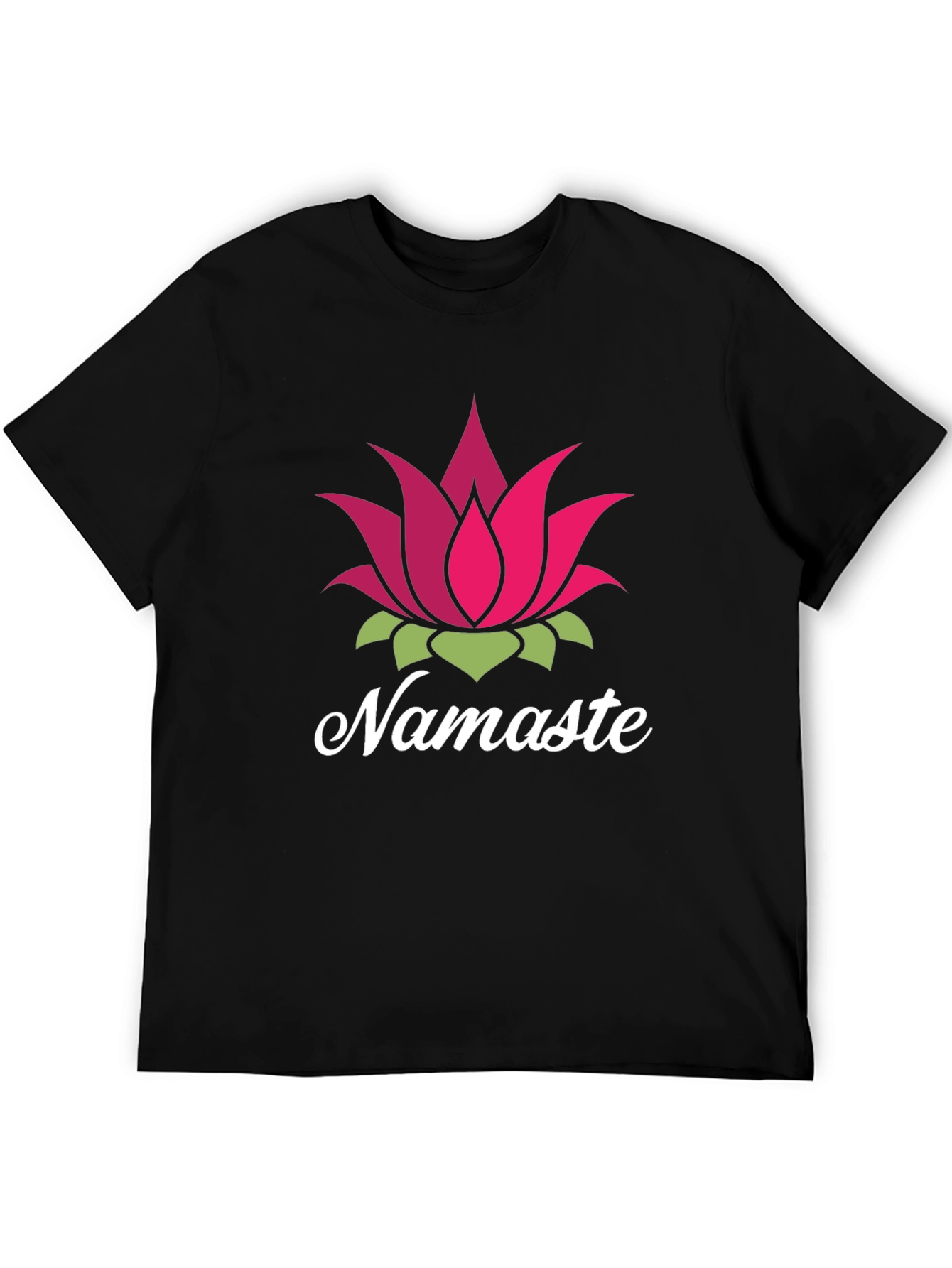 Namaste Lotus Flower Graphic T-Shirt