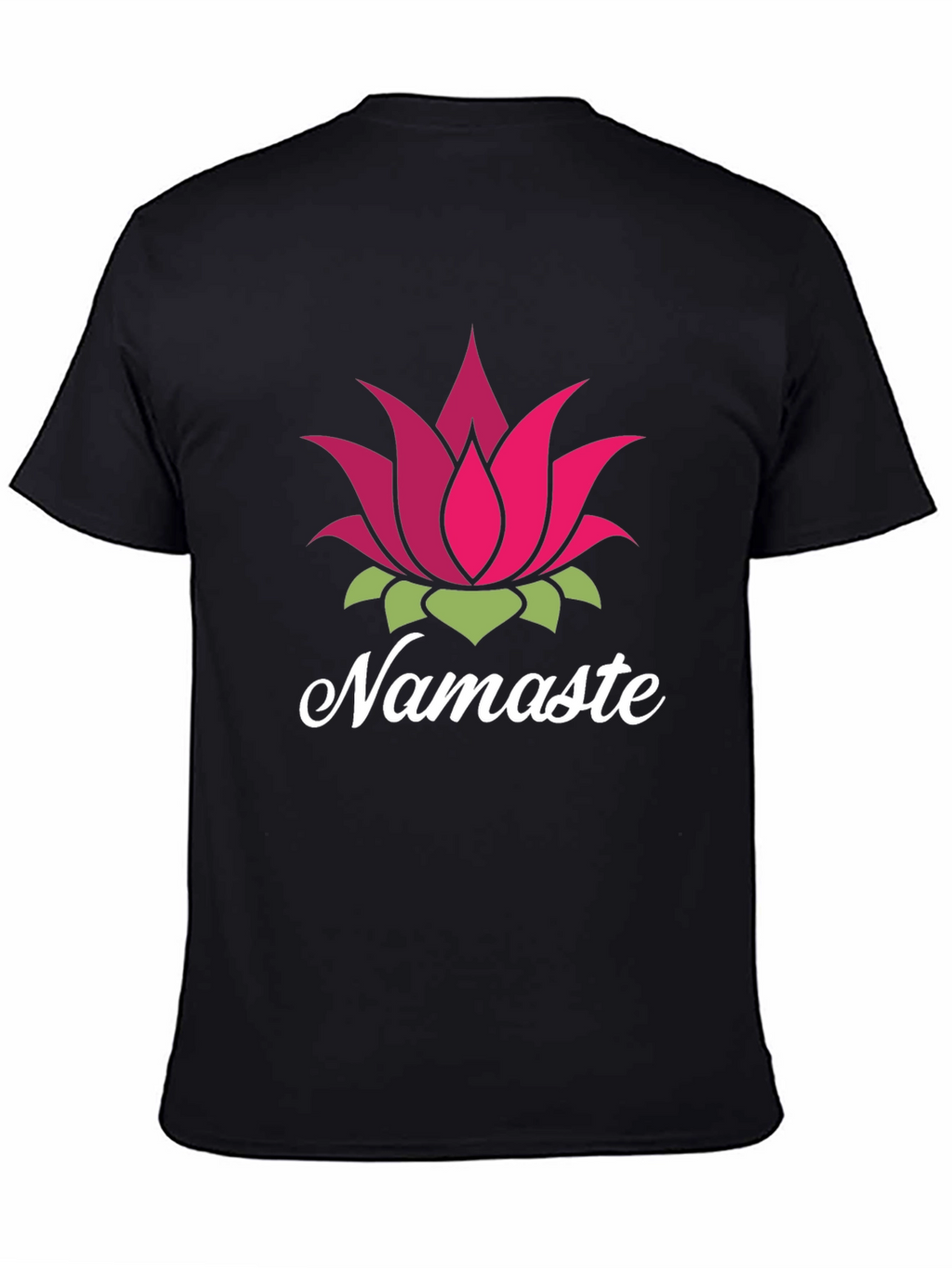 Namaste Lotus Flower Graphic T-Shirt