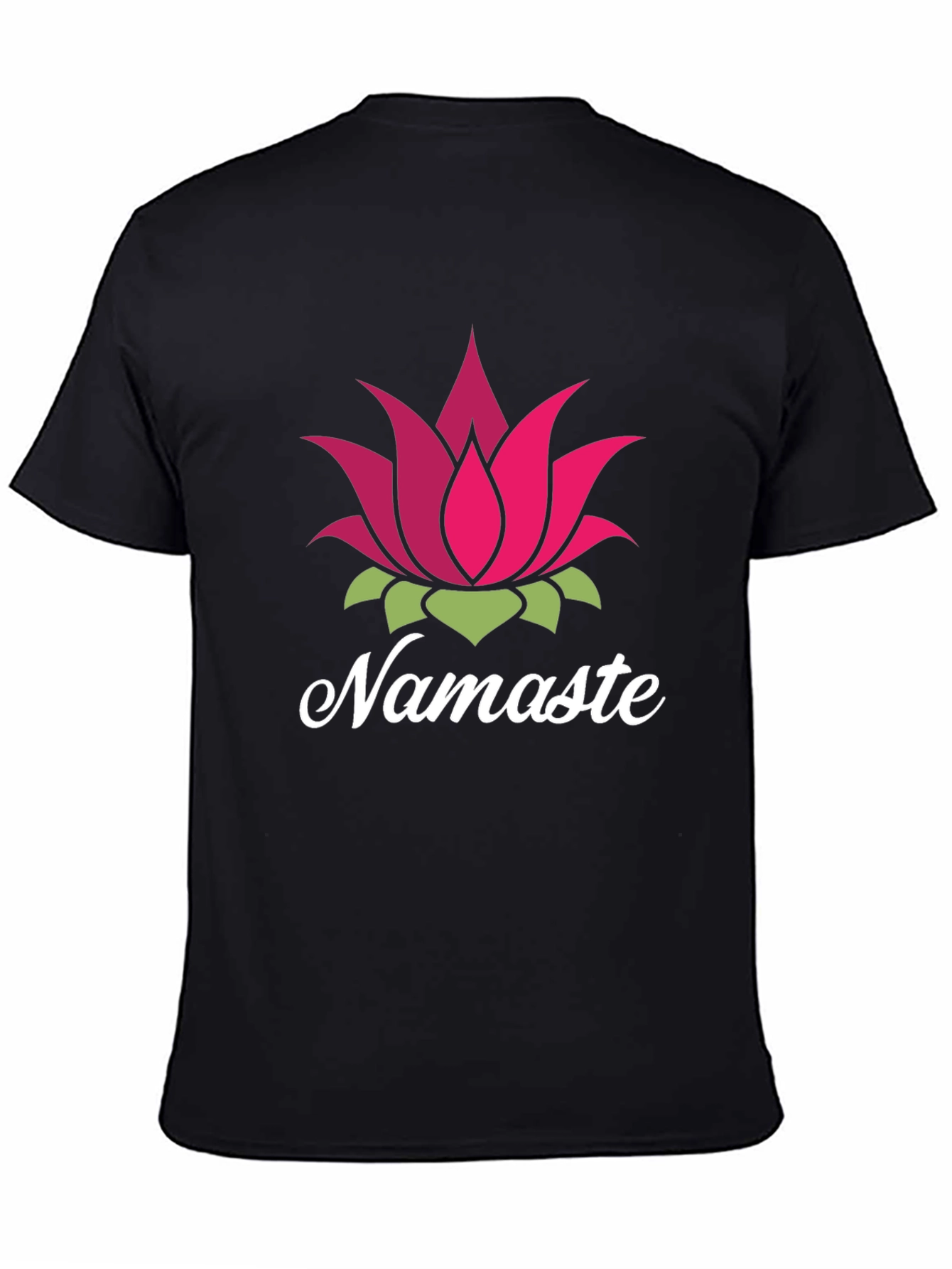 Namaste Lotus Flower Graphic T-Shirt