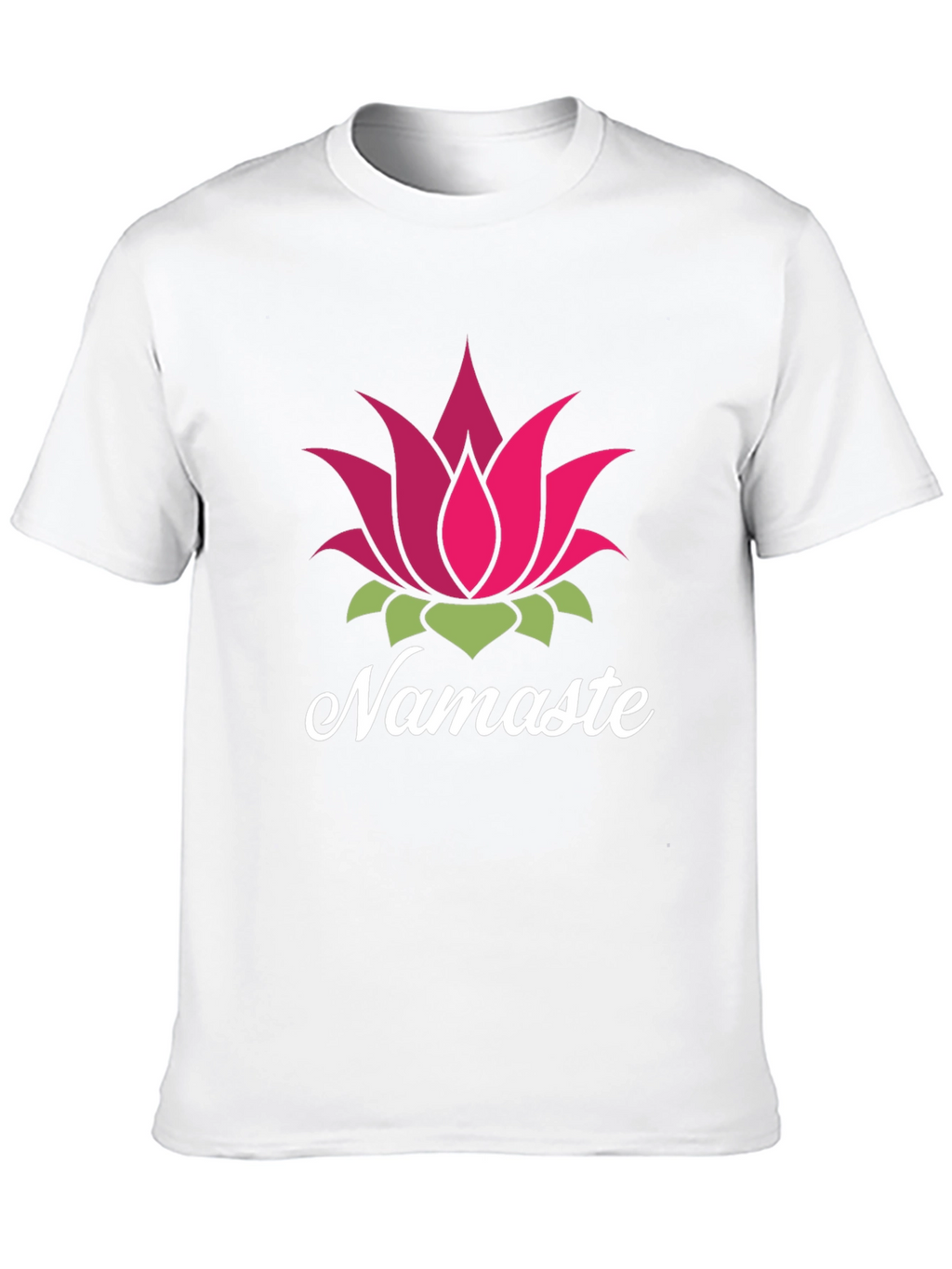 Namaste Lotus Flower Graphic T-Shirt