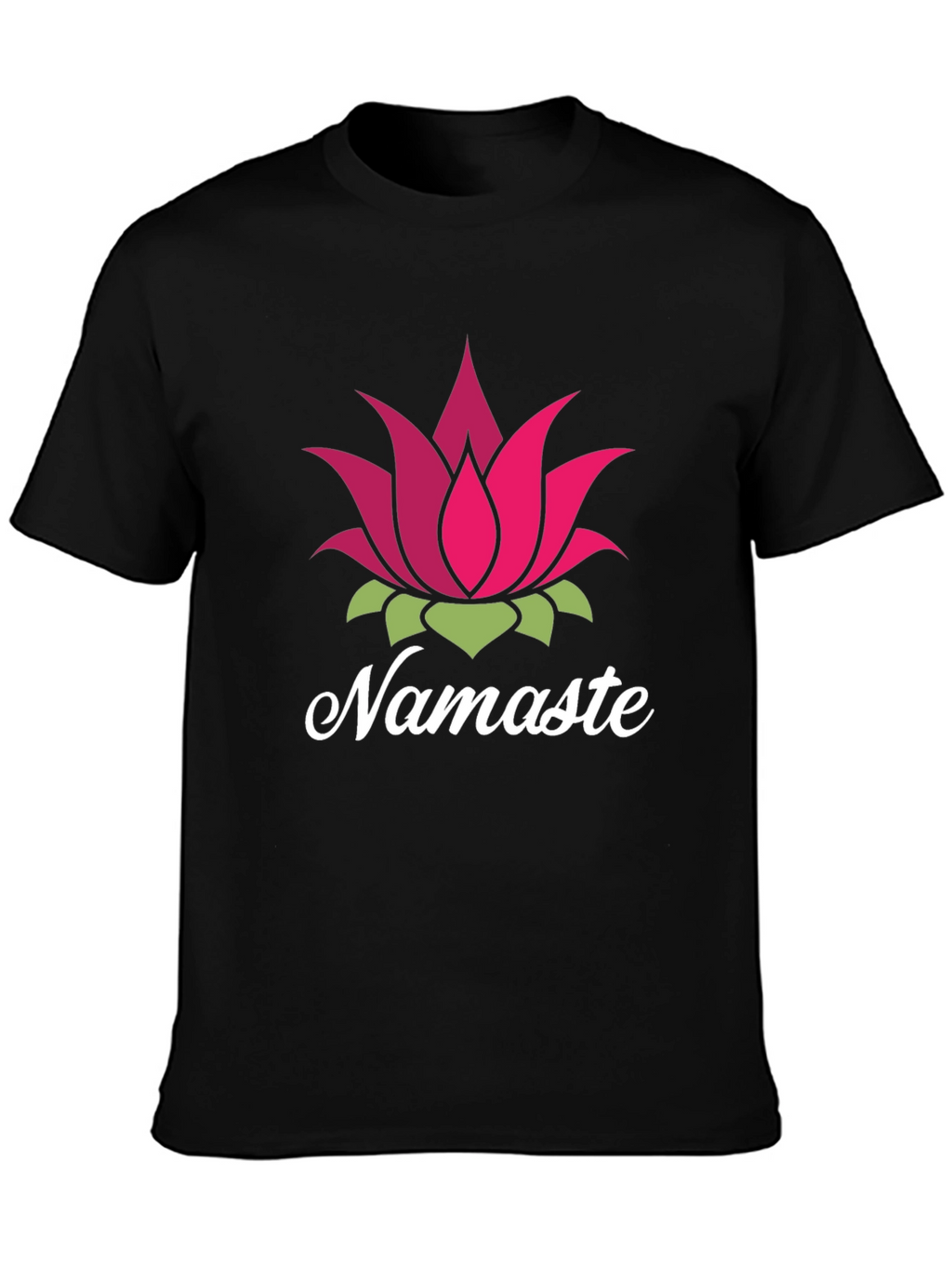 Namaste Lotus Flower Graphic T-Shirt