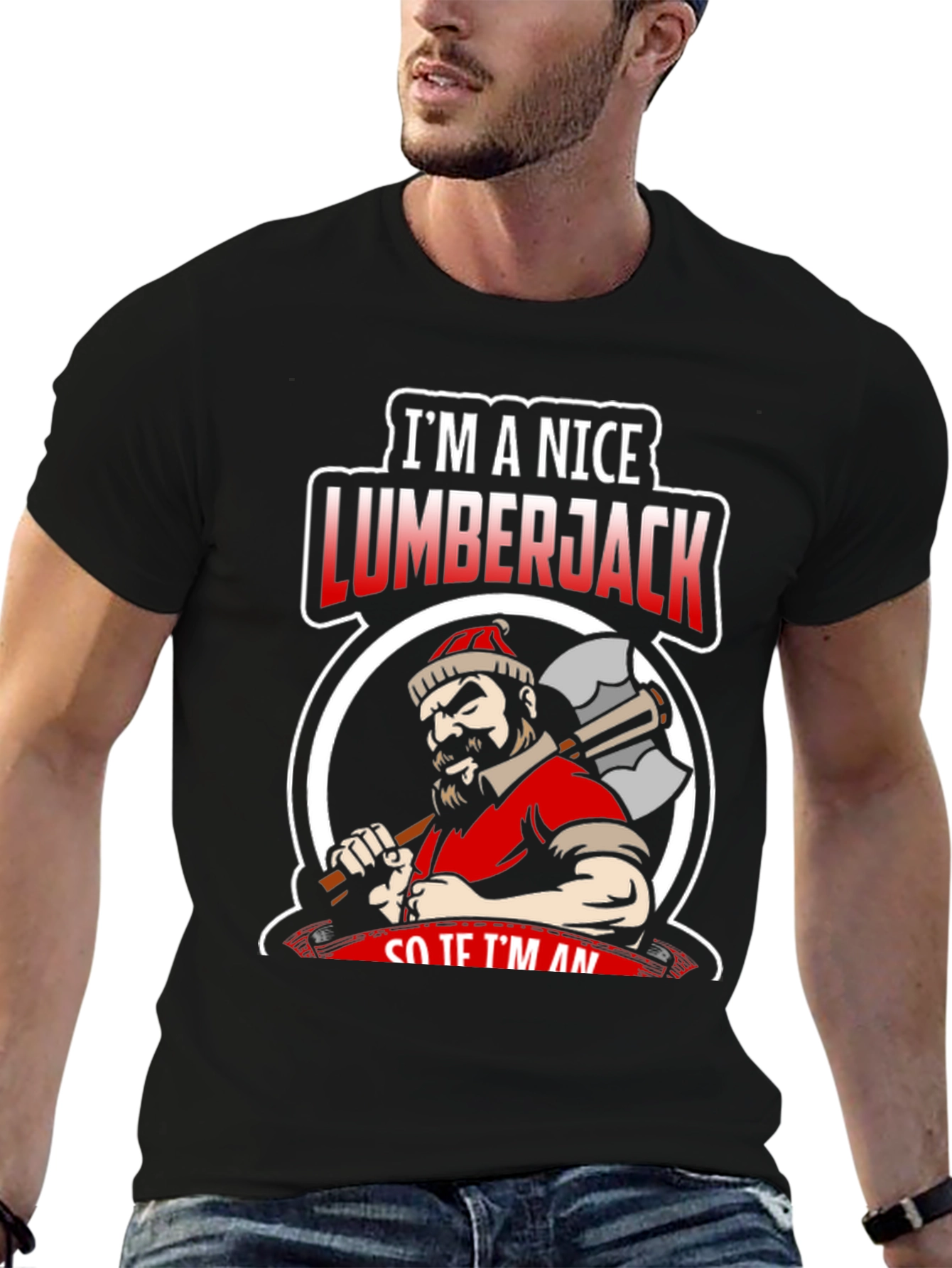 Nice Lumberjack Graphic Tee
