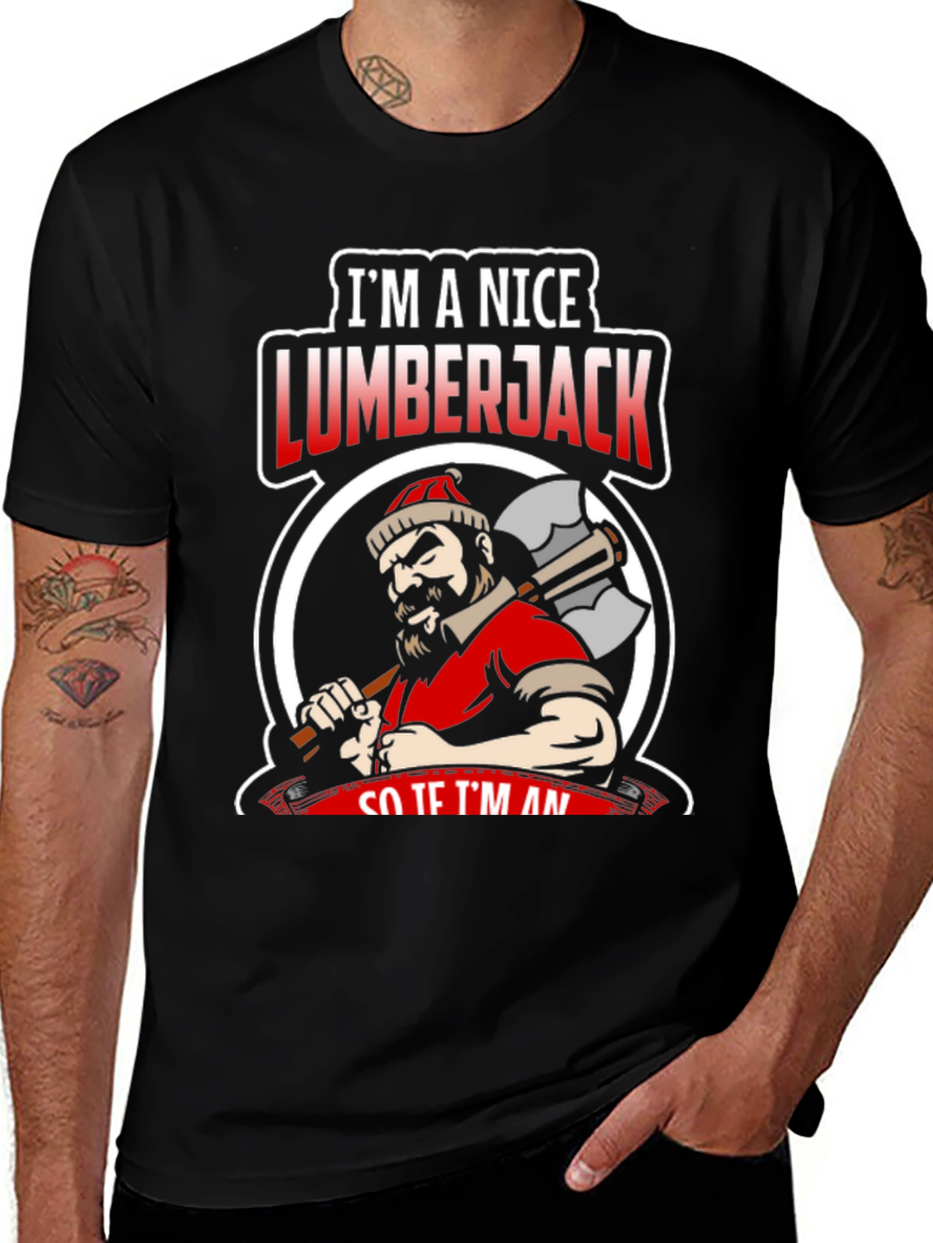 Nice Lumberjack Graphic Tee