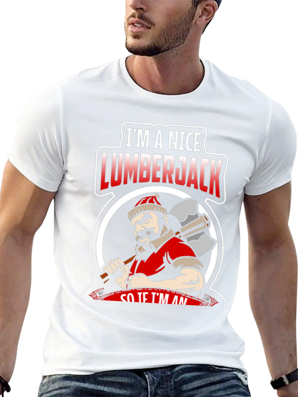 Nice Lumberjack Graphic Tee