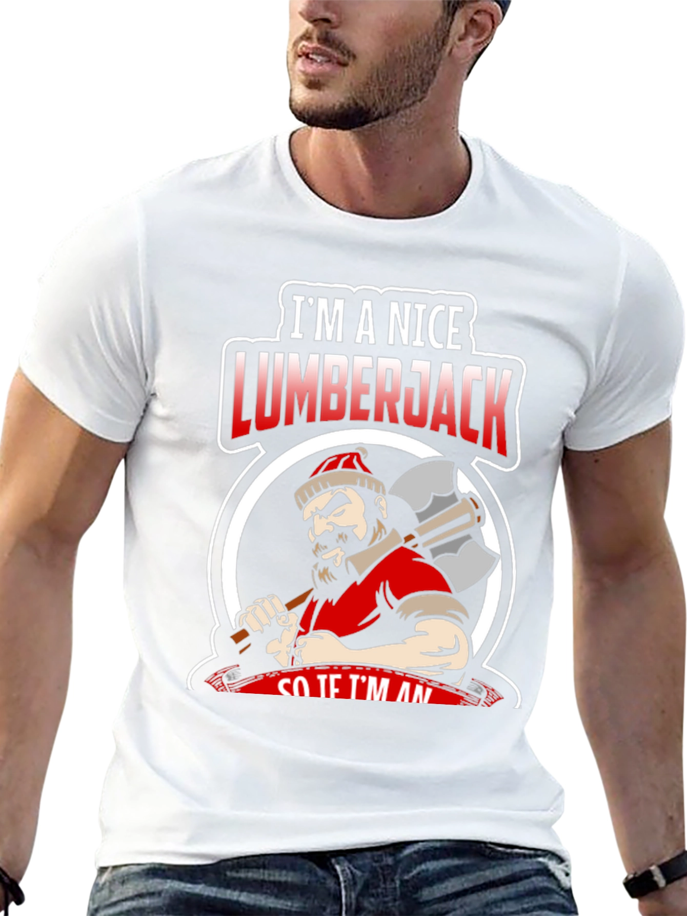 Nice Lumberjack Graphic Tee