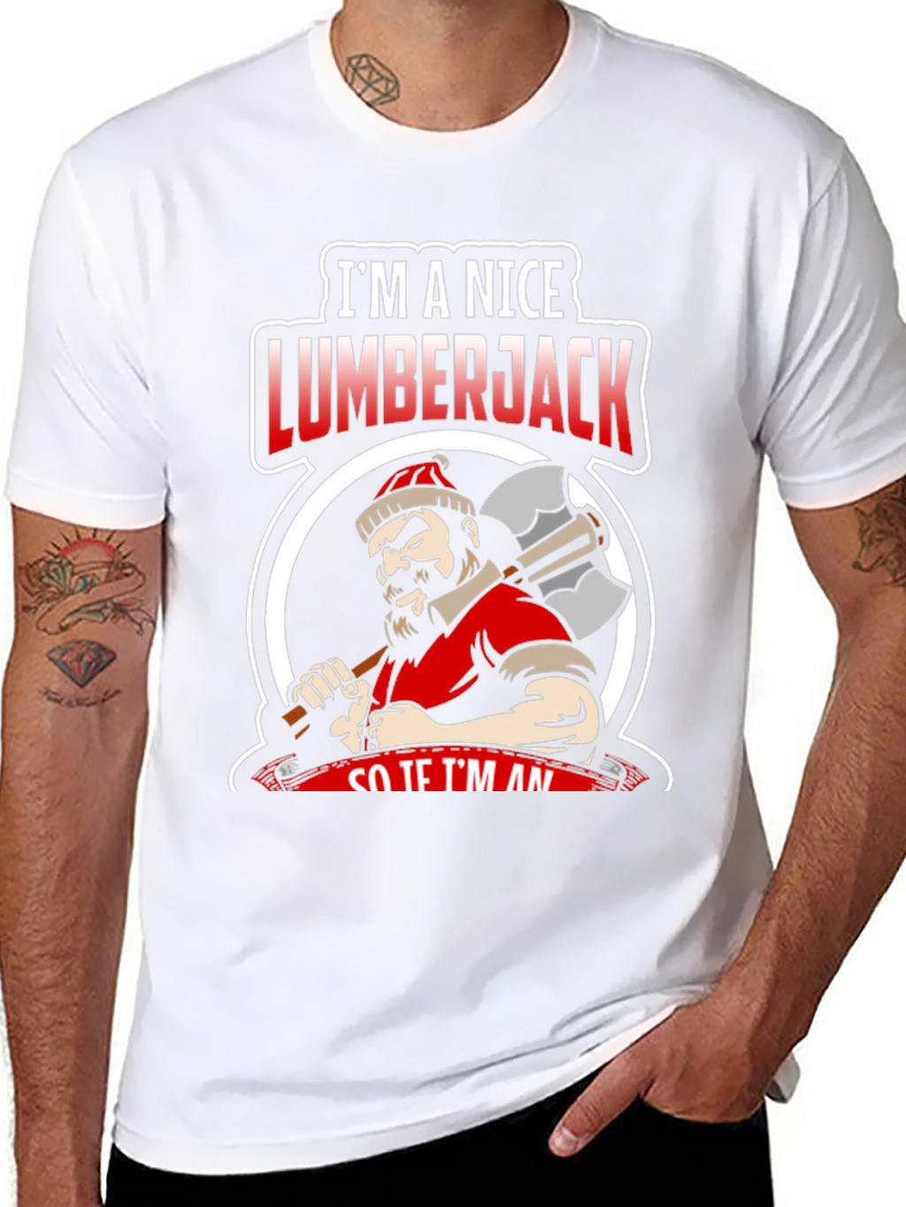 Nice Lumberjack Graphic Tee