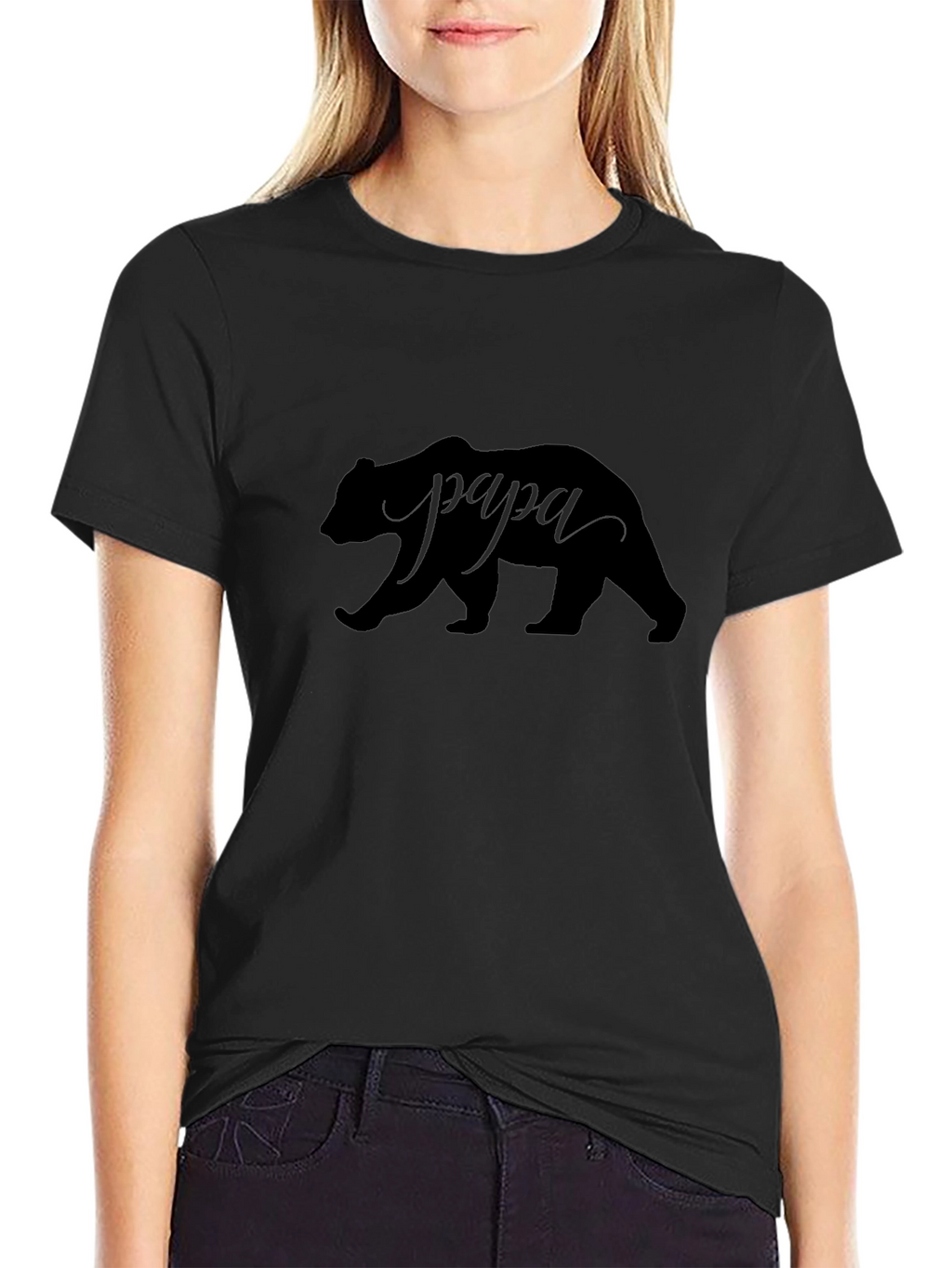 Papa Bear T-Shirt - Black