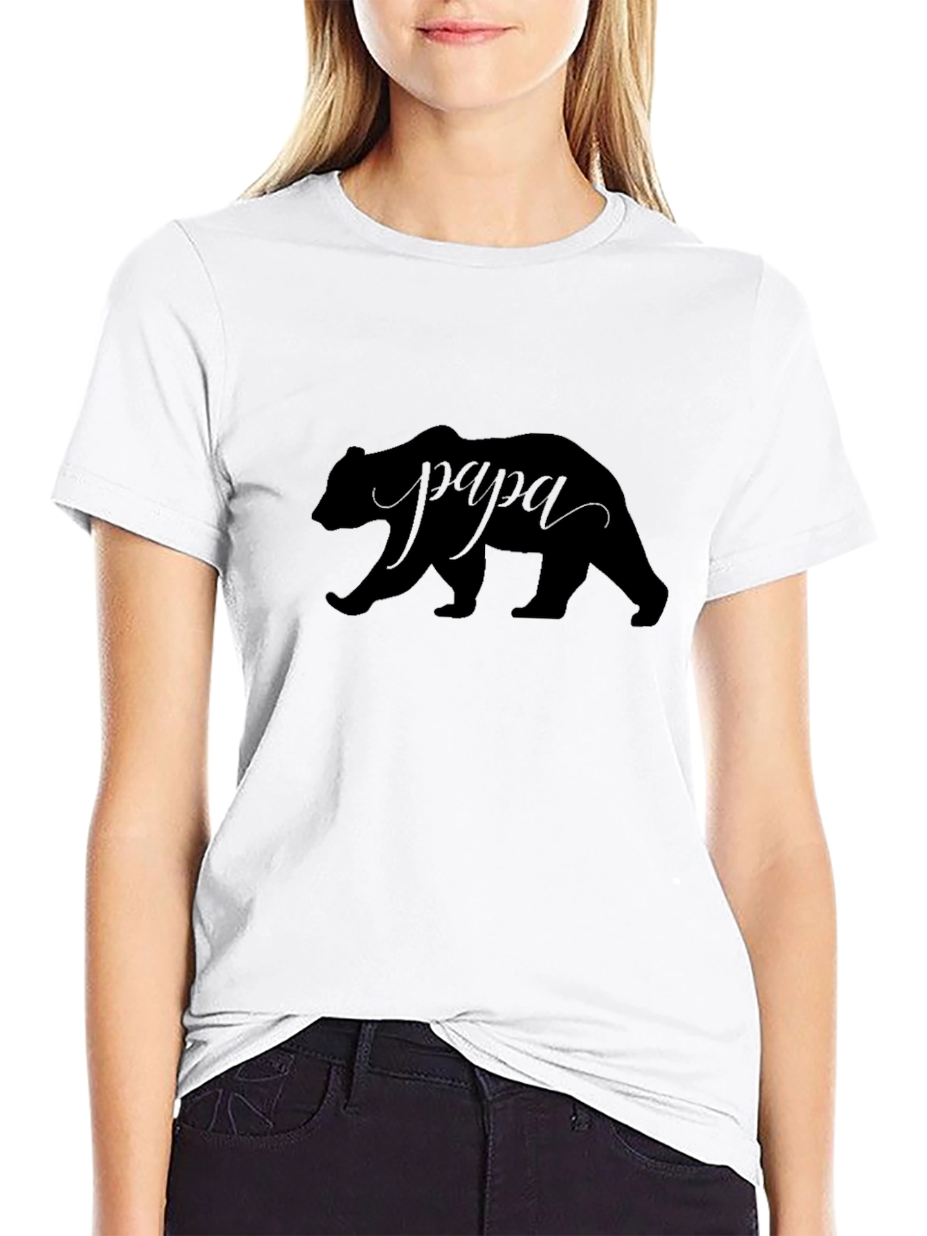 Papa Bear T-Shirt - Black
