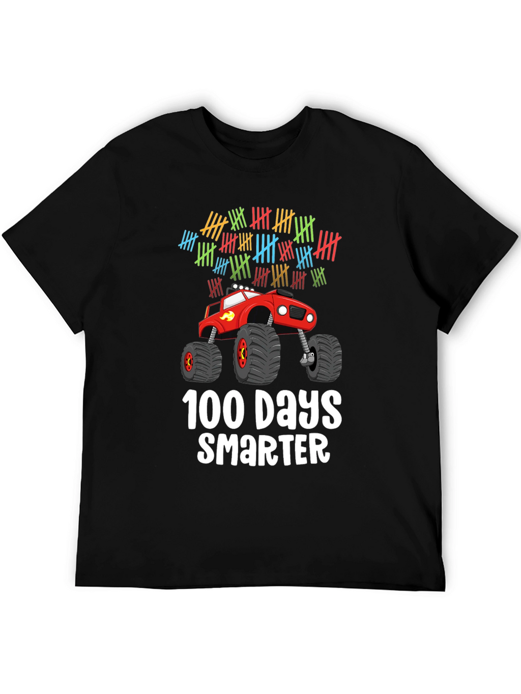 100 Days Smarter Monster Truck Kids T-Shirt