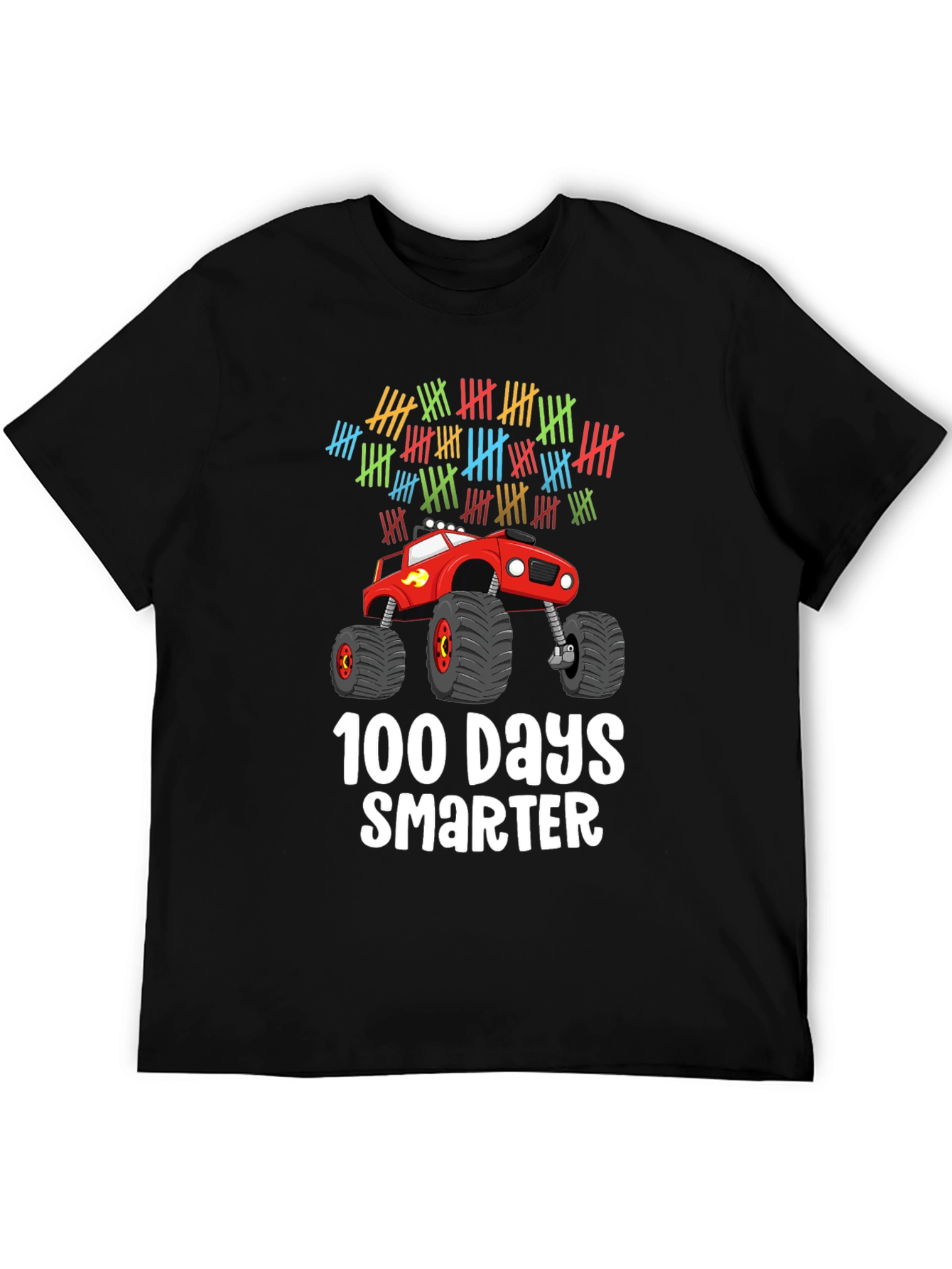 100 Days Smarter Monster Truck Kids T-Shirt