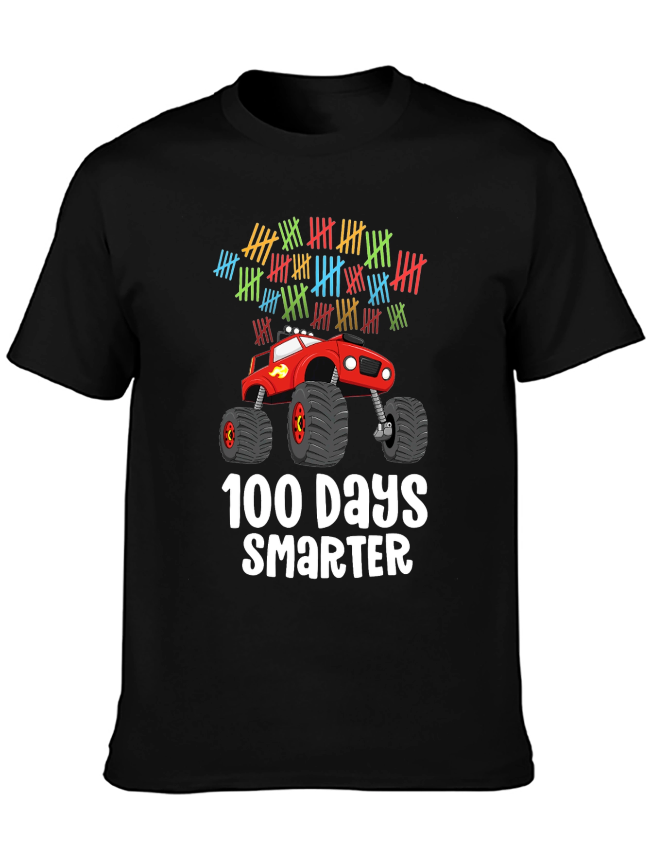 100 Days Smarter Monster Truck Kids T-Shirt