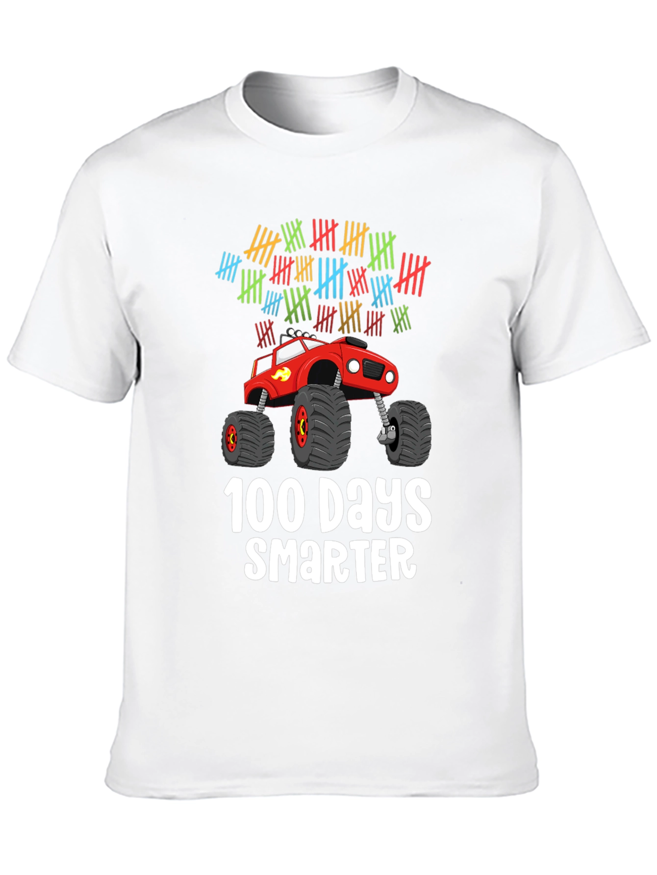 100 Days Smarter Monster Truck Kids T-Shirt