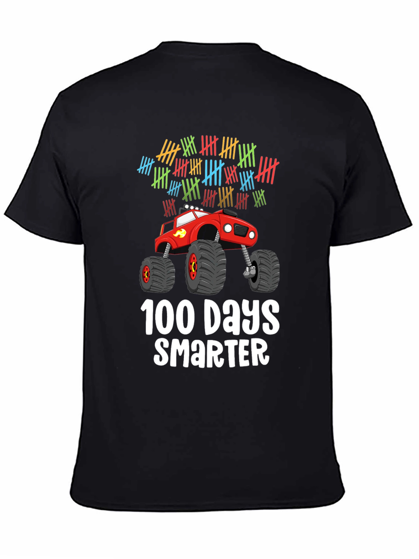 100 Days Smarter Monster Truck Kids T-Shirt
