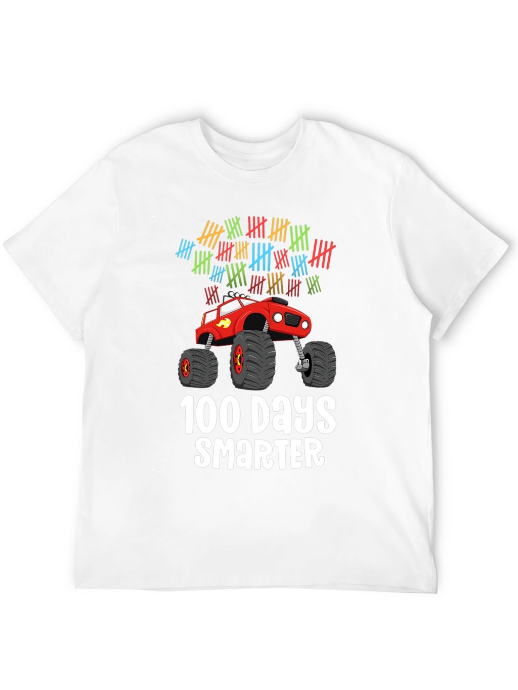 100 Days Smarter Monster Truck Kids T-Shirt