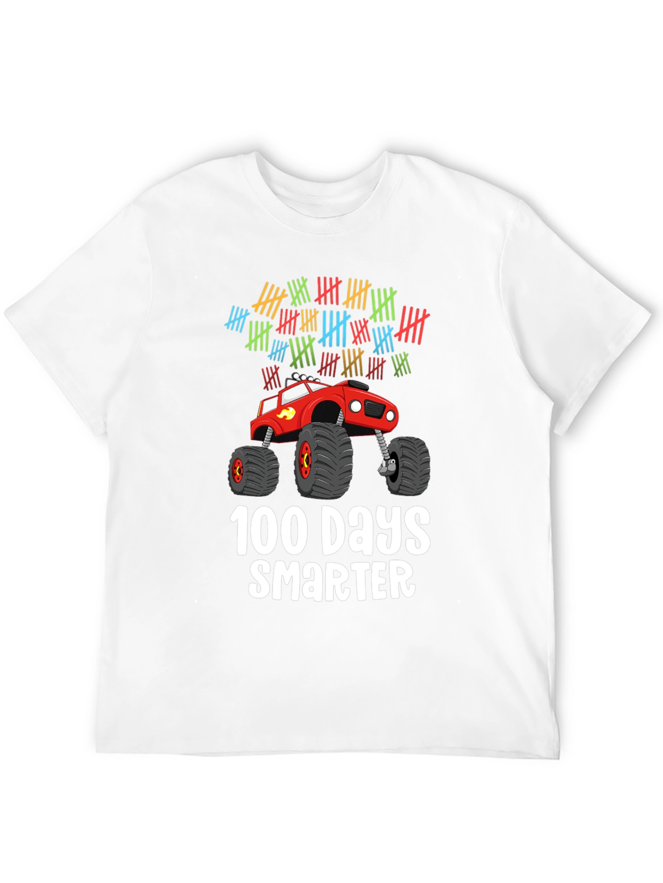 100 Days Smarter Monster Truck Kids T-Shirt