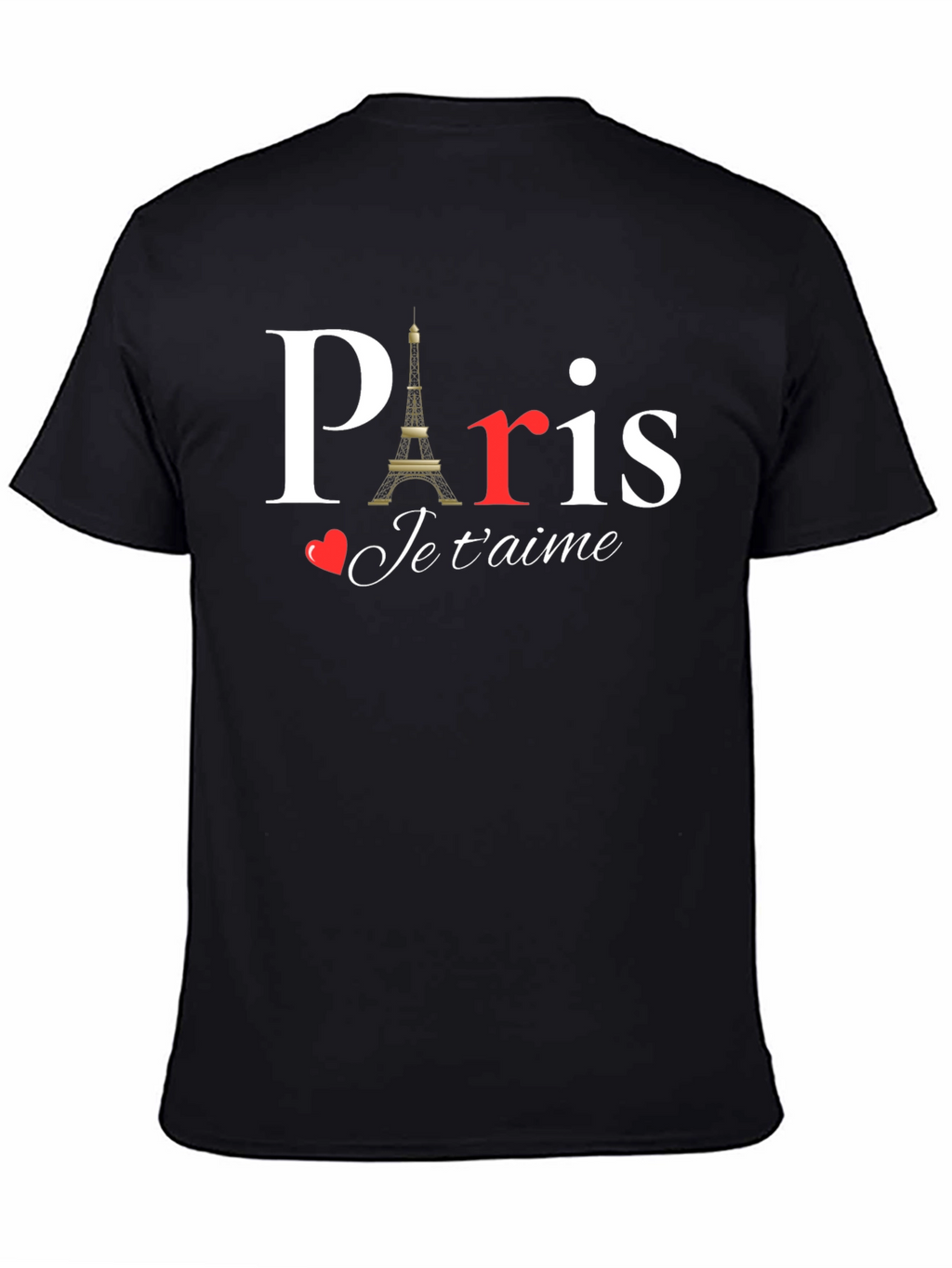 Paris Je Taime Black T-Shirt