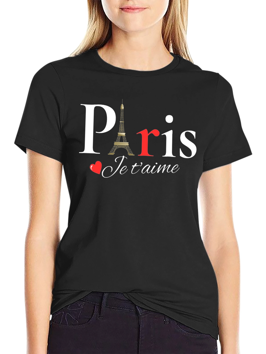 Paris Je Taime Black T-Shirt