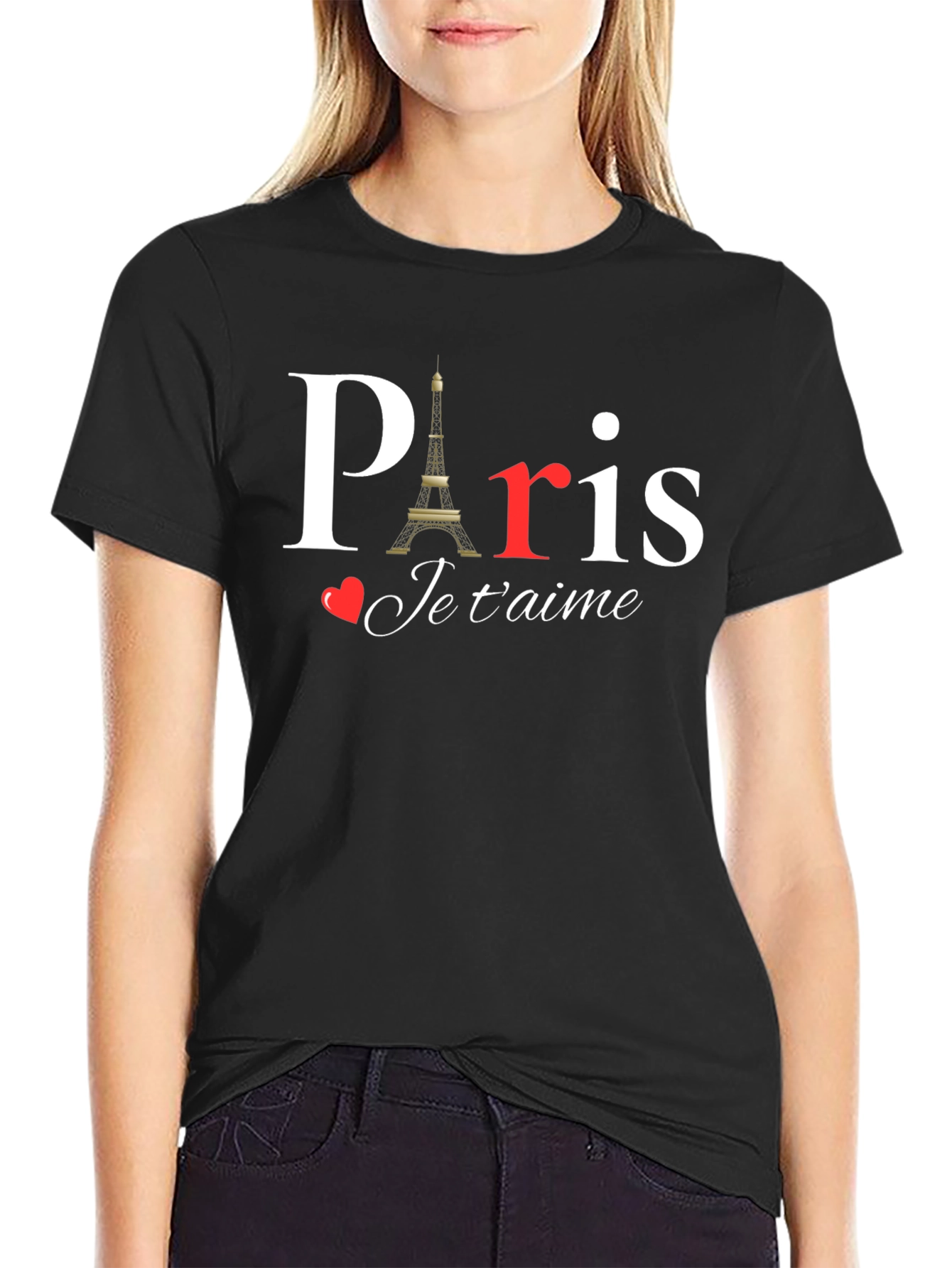Paris Je Taime Black T-Shirt