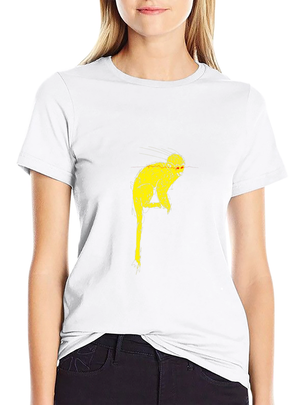 Funky Monkey Graphic Tee - Black Cotton Blend