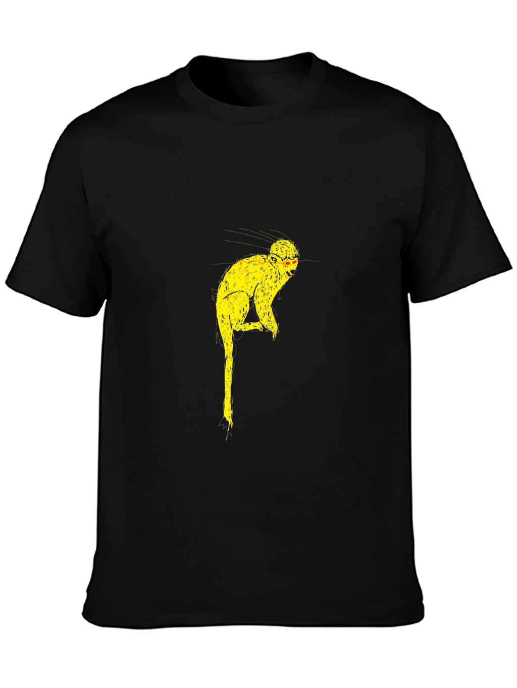Funky Monkey Graphic Tee - Black Cotton Blend