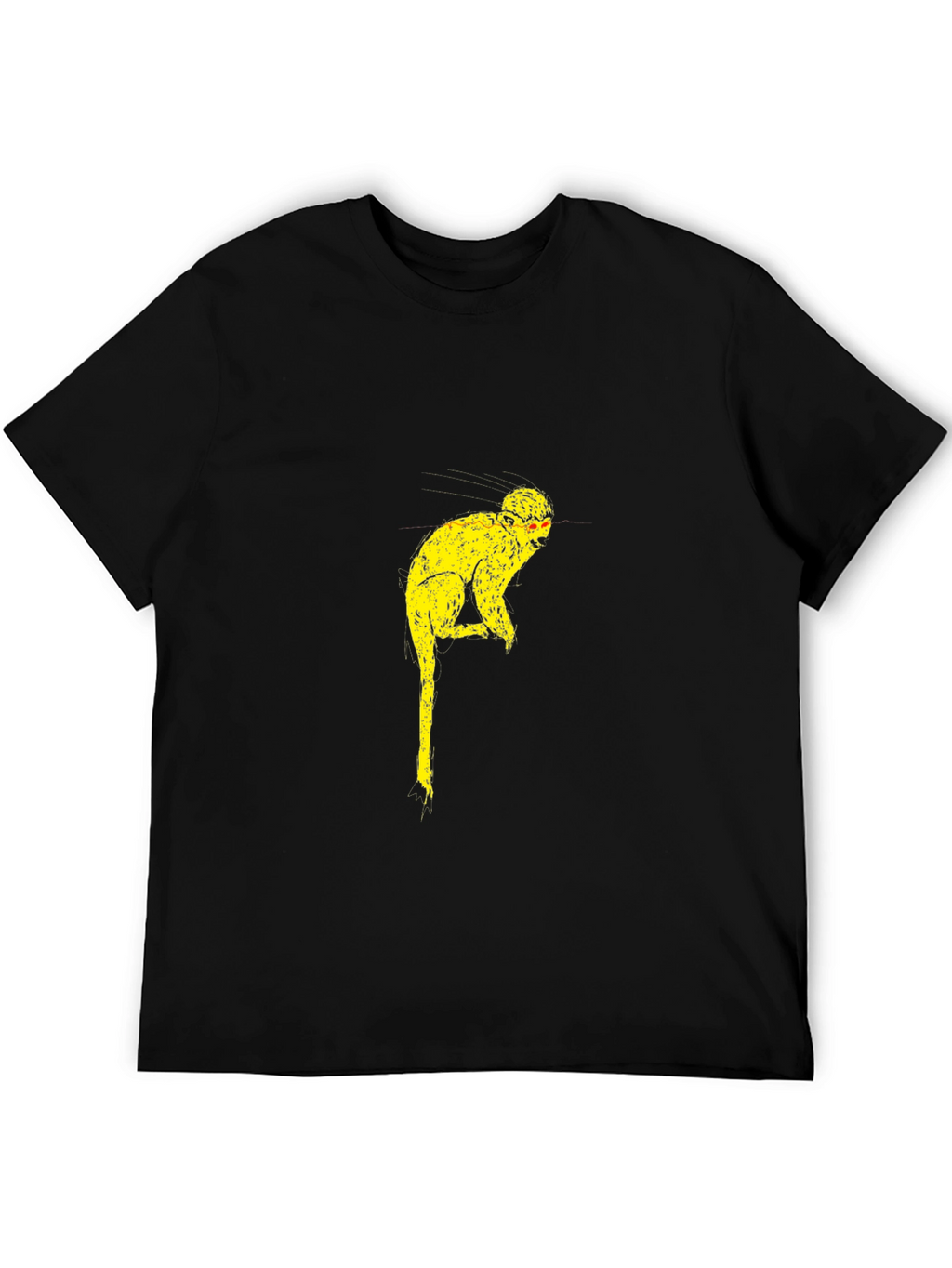 Funky Monkey Graphic Tee - Black Cotton Blend