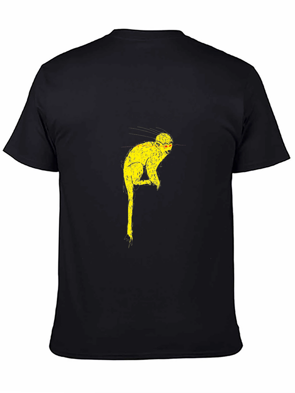 Funky Monkey Graphic Tee - Black Cotton Blend