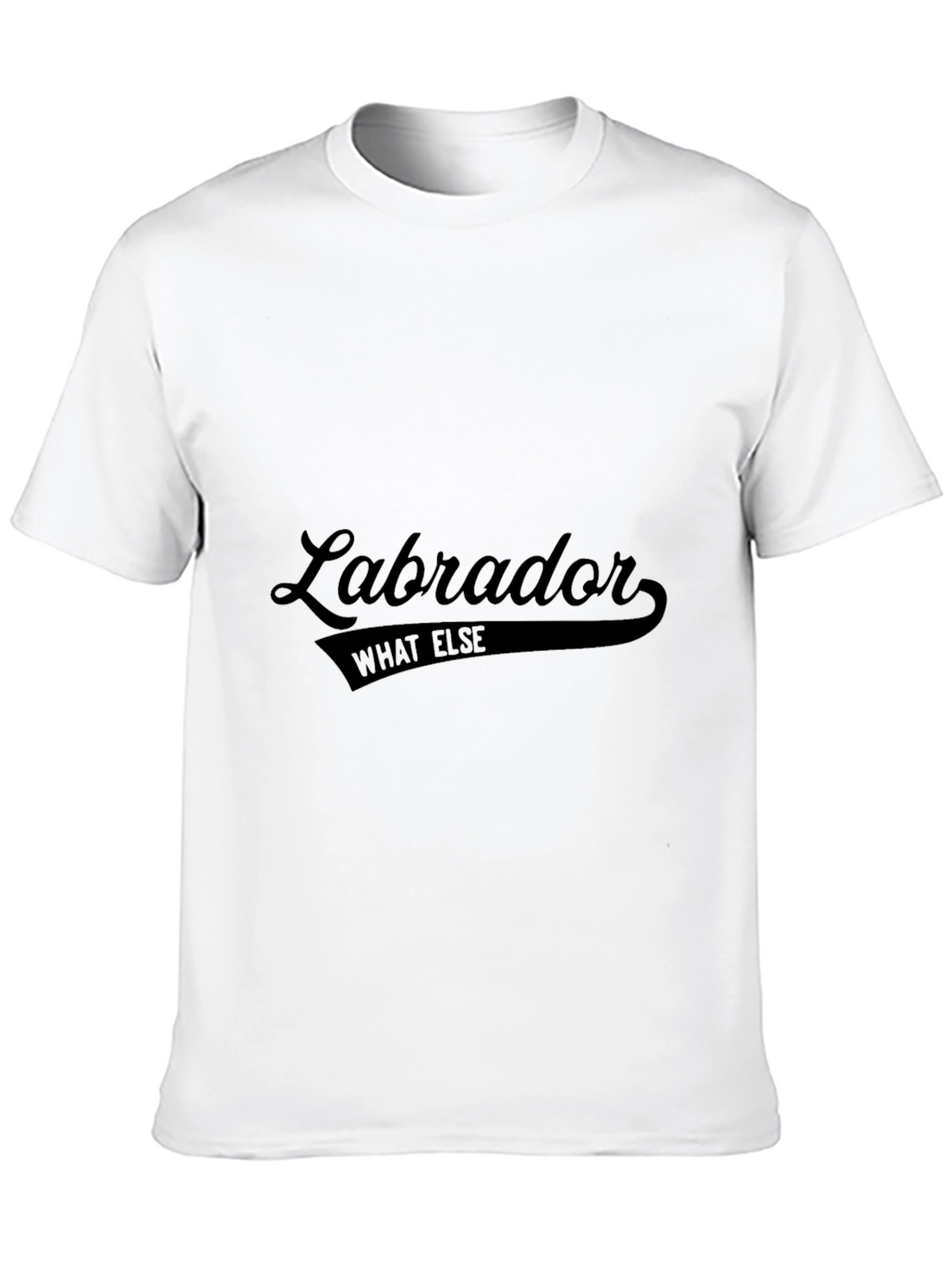 Labrador What Else Graphic Tee - Black Crew Neck T-Shirt