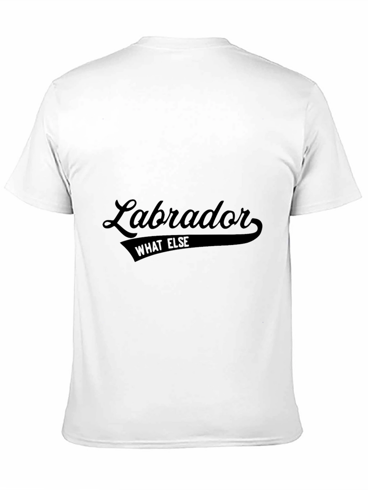 Labrador What Else Graphic Tee - Black Crew Neck T-Shirt