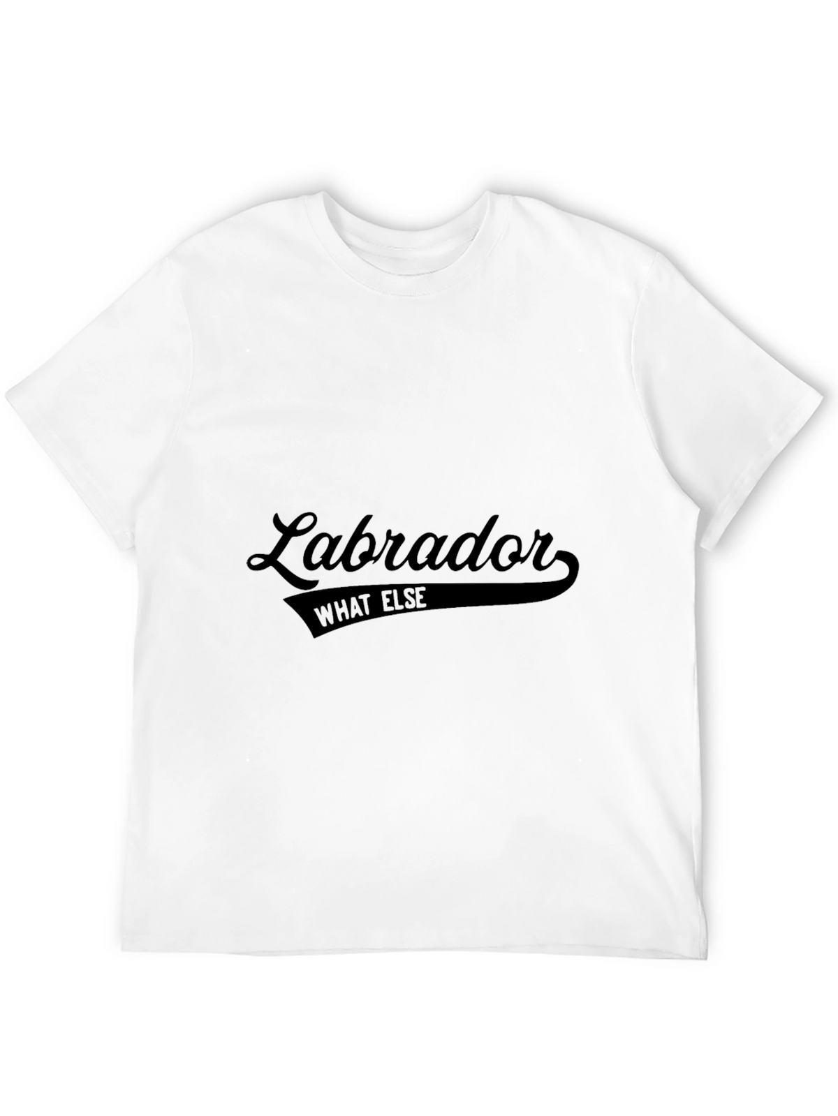 Labrador What Else Graphic Tee - Black Crew Neck T-Shirt