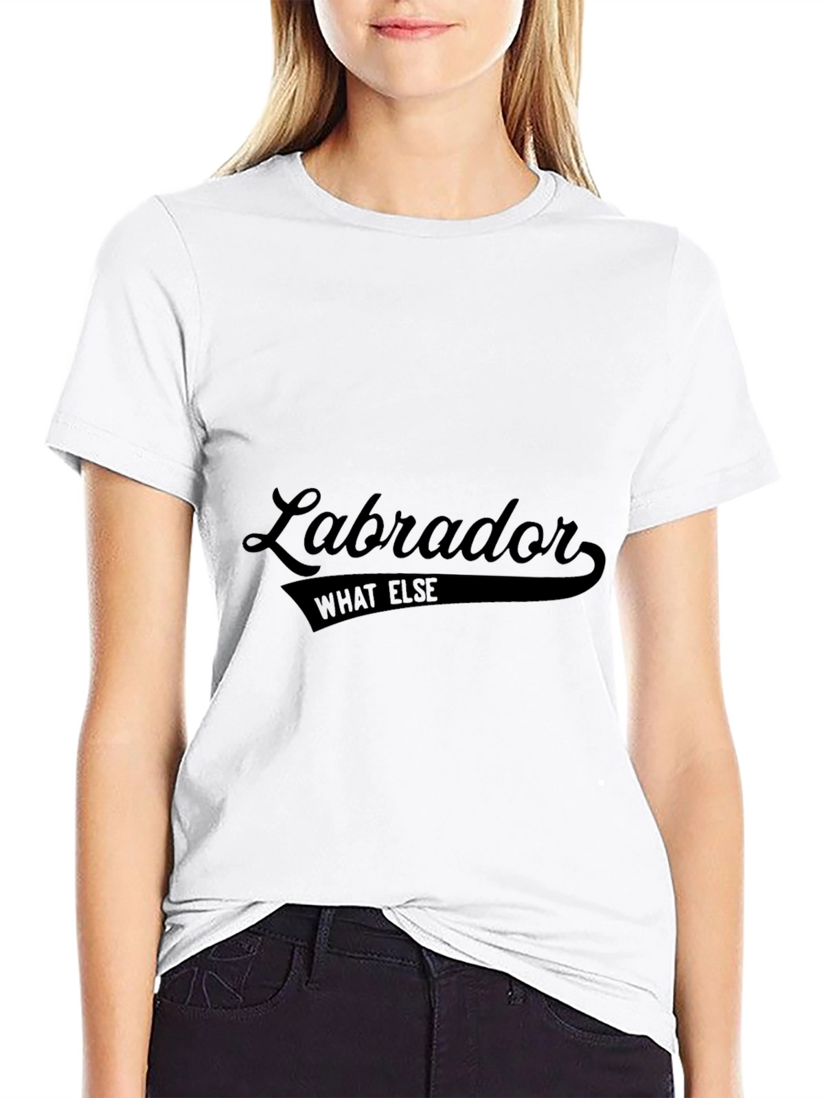 Labrador What Else Graphic Tee - Black Crew Neck T-Shirt