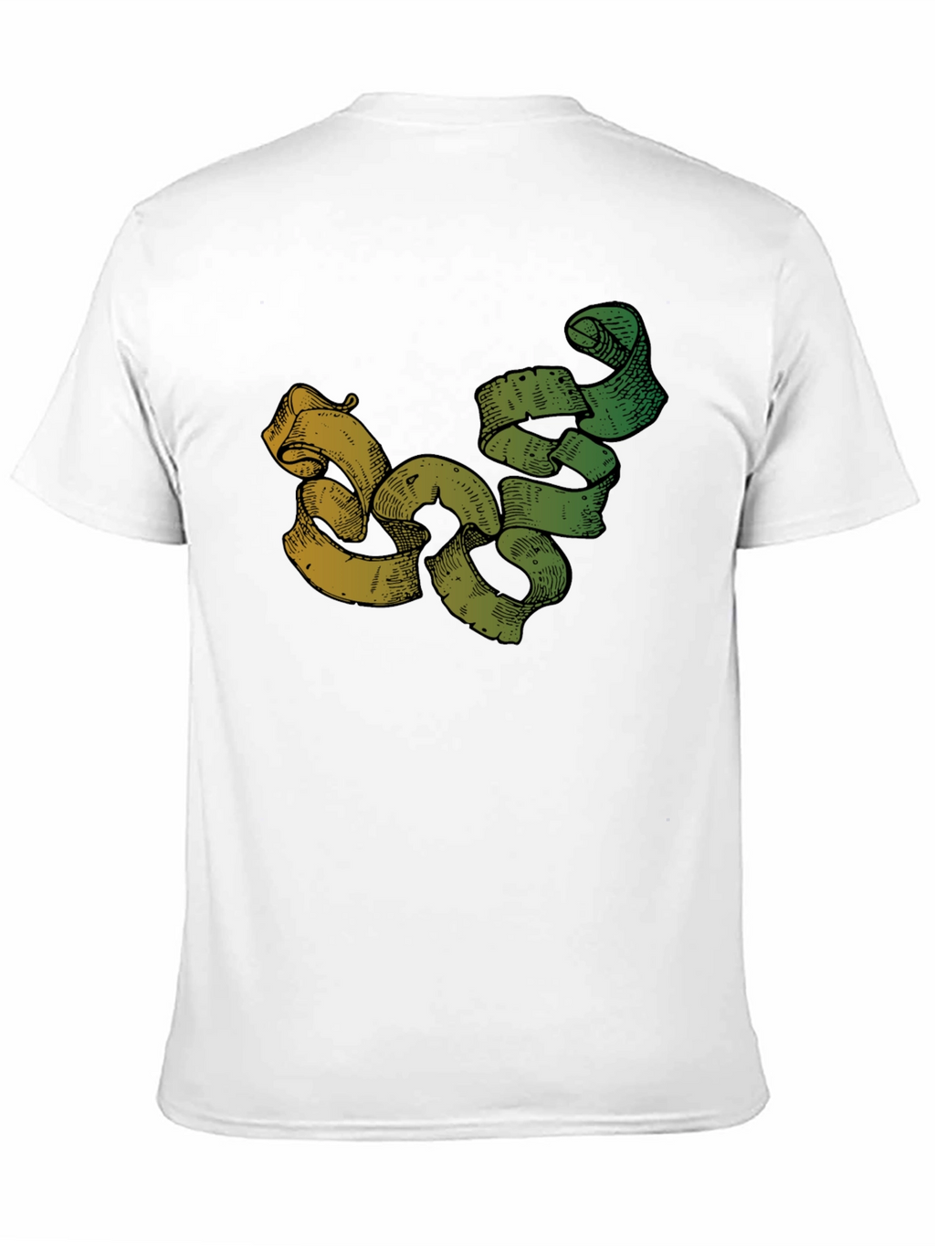 Modern Scroll Design Black T-Shirt
