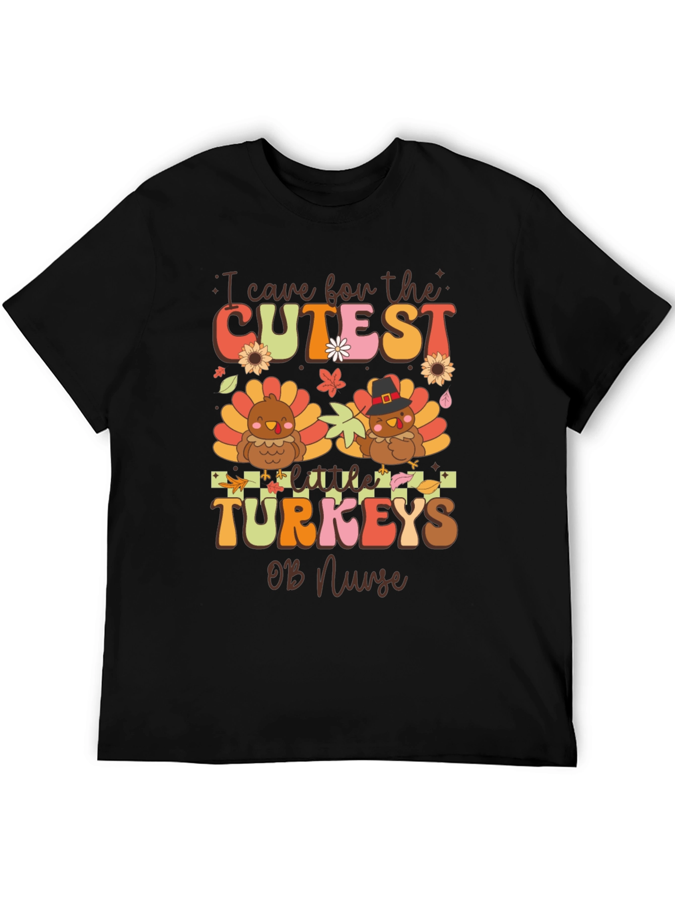 Cute Turkey OB Nurse T-Shirt