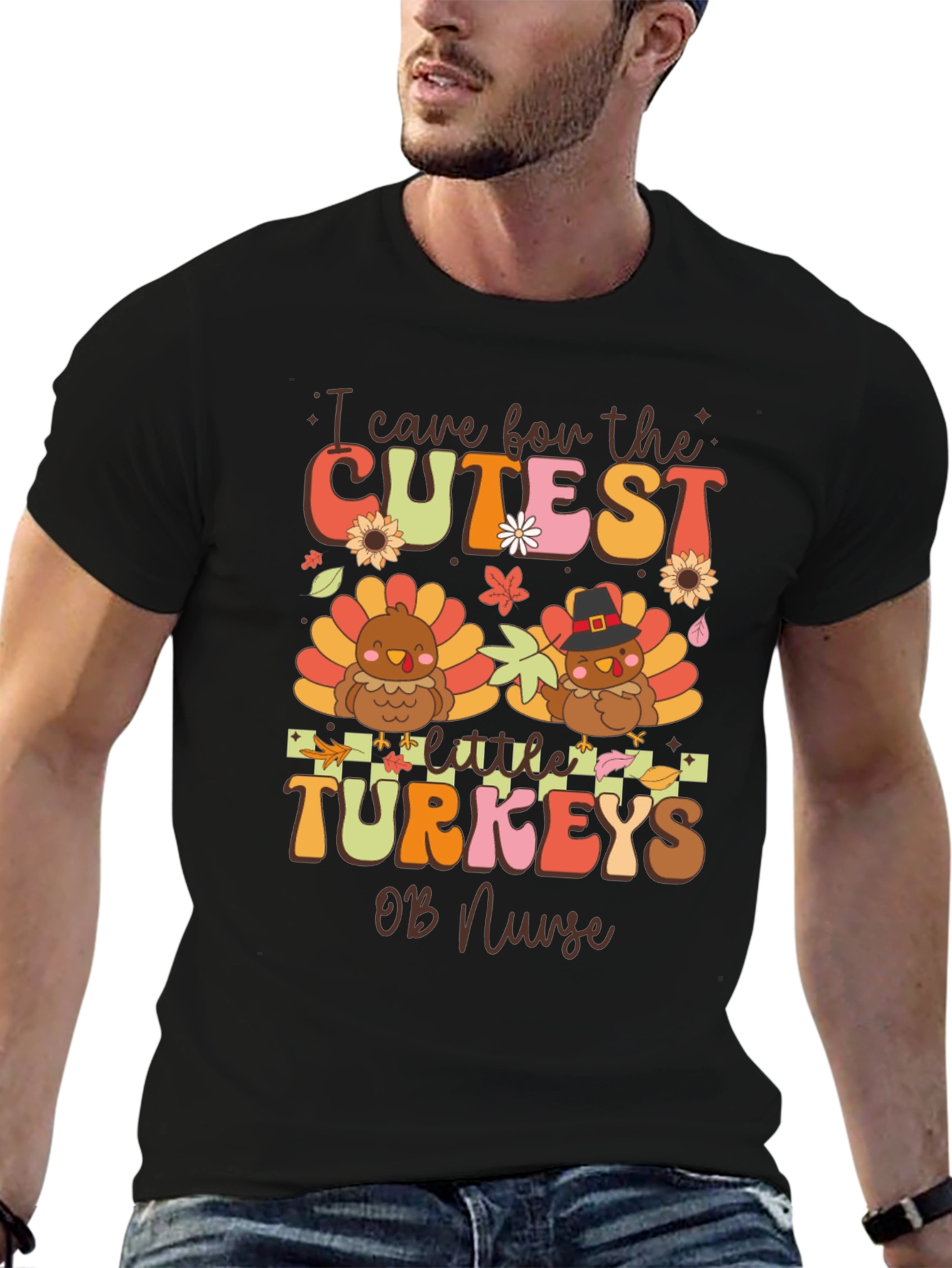 Cute Turkey OB Nurse T-Shirt