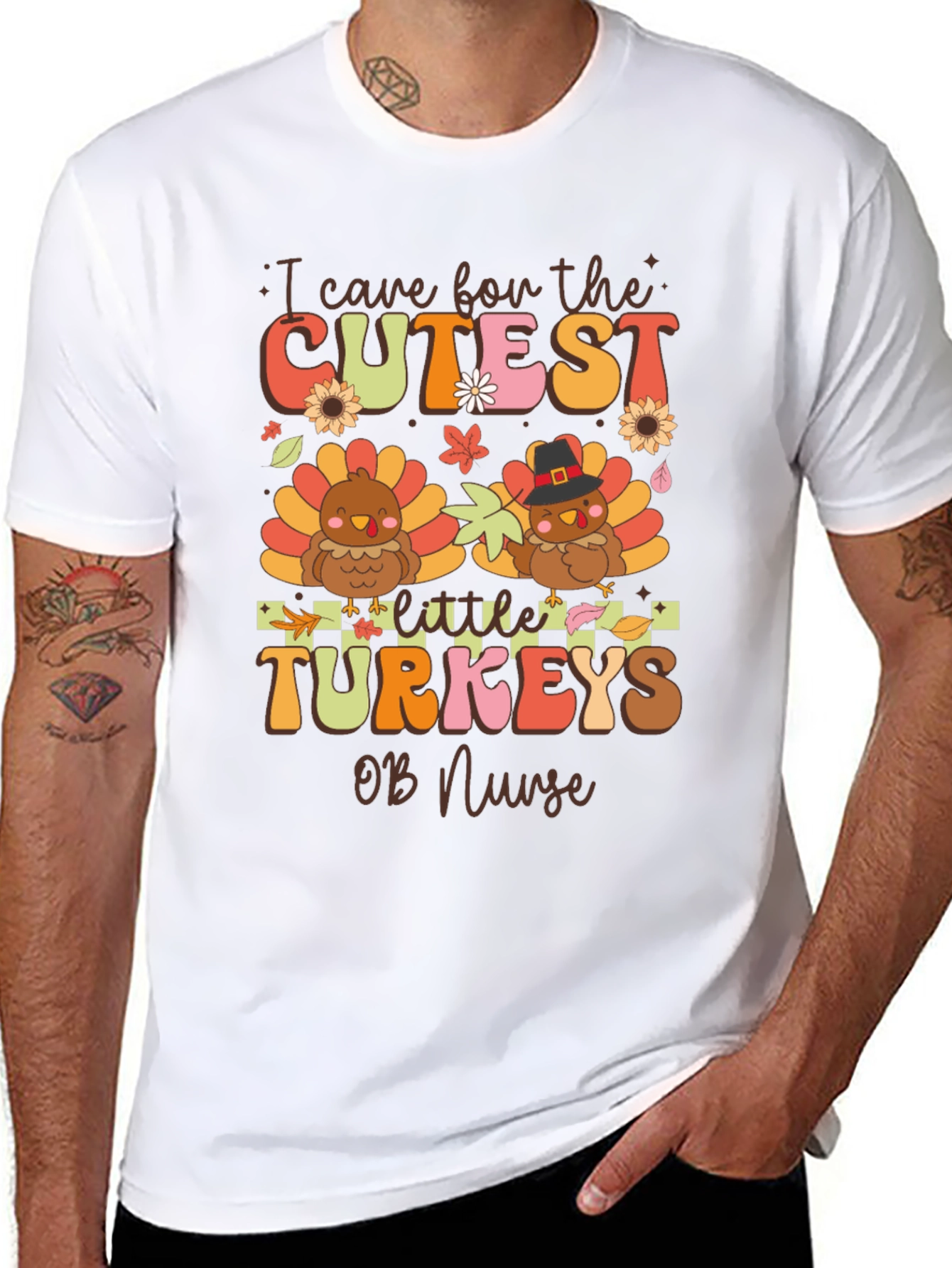 Cute Turkey OB Nurse T-Shirt