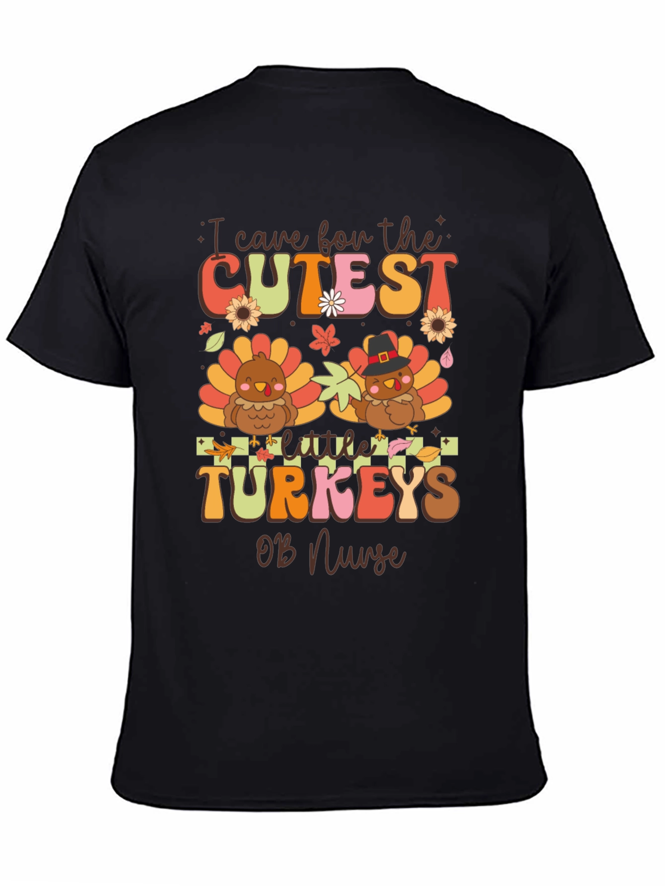 Cute Turkey OB Nurse T-Shirt