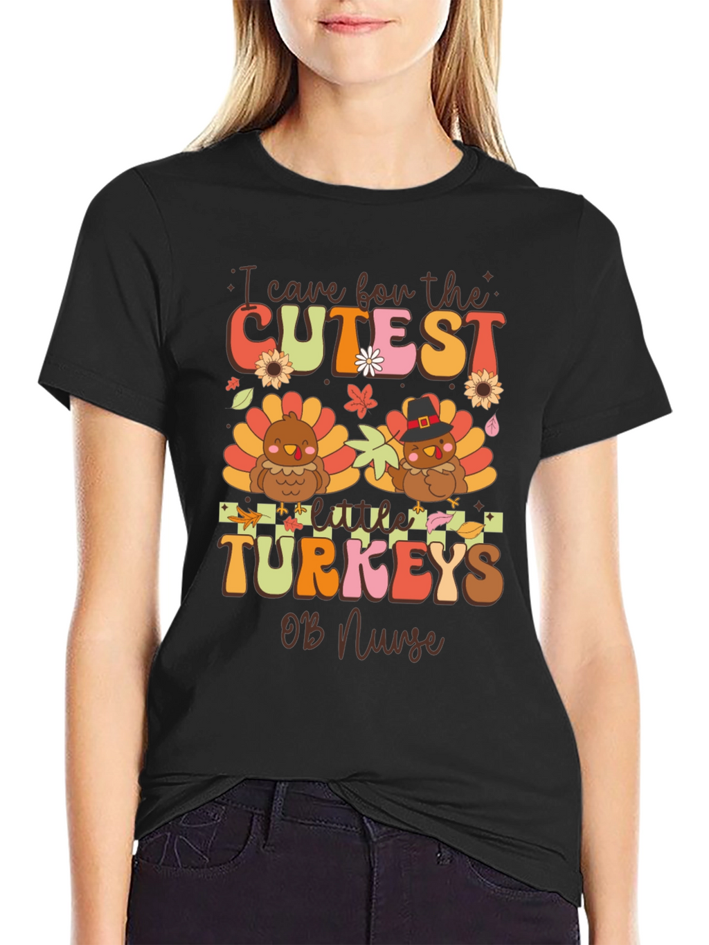 Cute Turkey OB Nurse T-Shirt