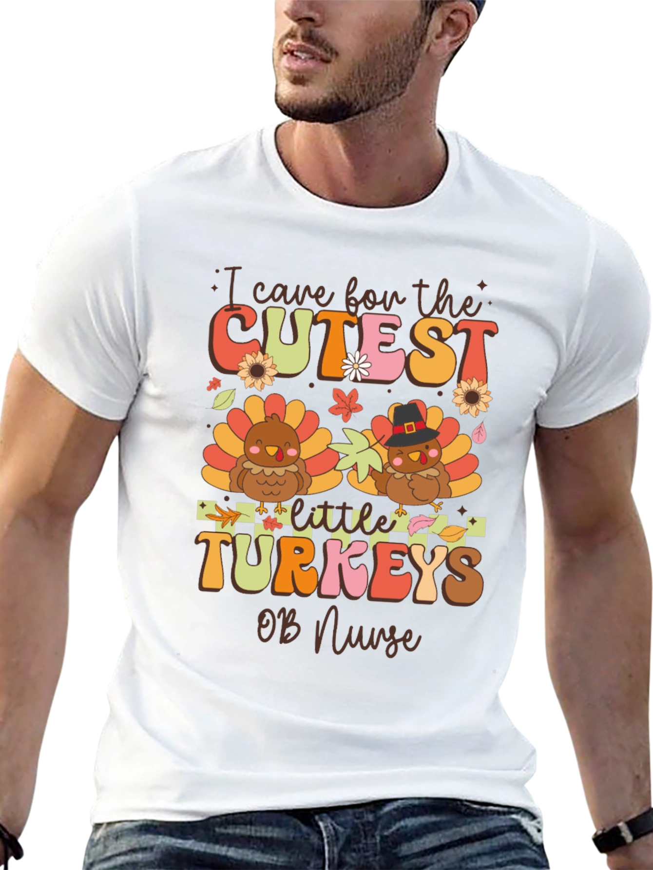 Cute Turkey OB Nurse T-Shirt
