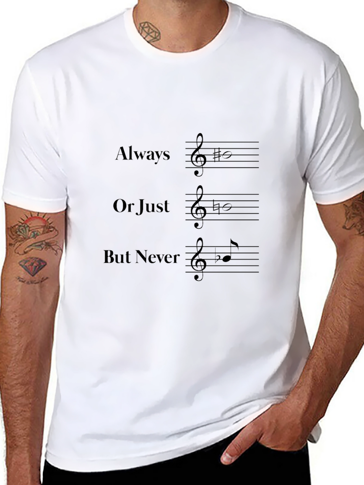 Music Lover T-Shirt: Always B# Or Just B But Never B Flat
