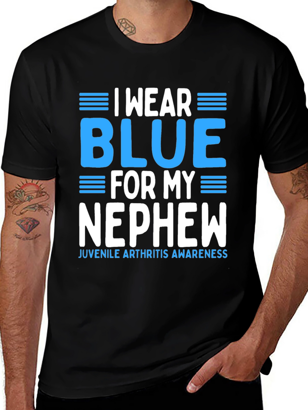 I Wear Blue for My Nephew Awareness T-Shirt