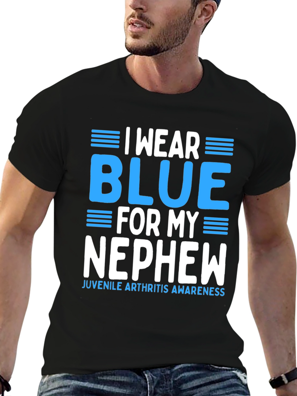 I Wear Blue for My Nephew Awareness T-Shirt
