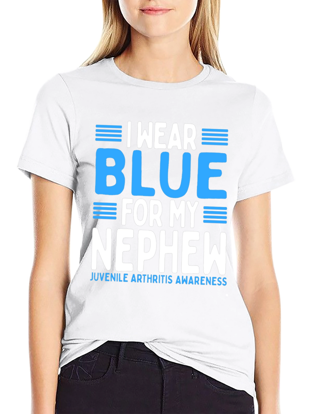I Wear Blue for My Nephew Awareness T-Shirt