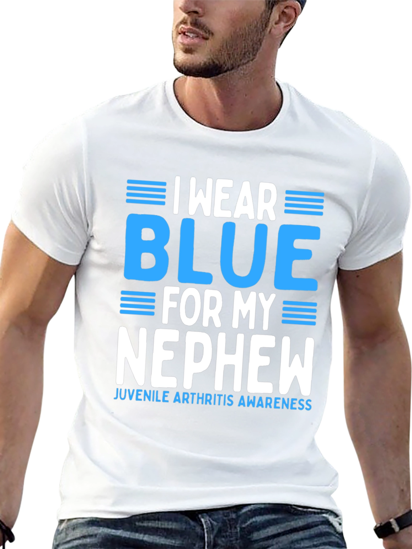 I Wear Blue for My Nephew Awareness T-Shirt